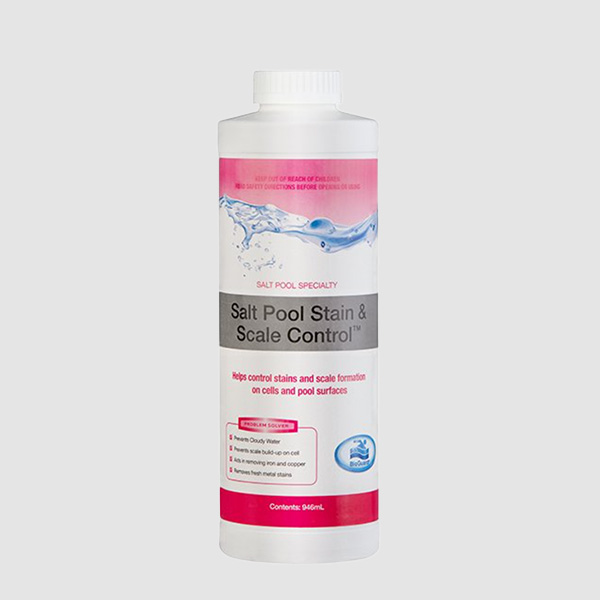 Salt pool stain & scale control